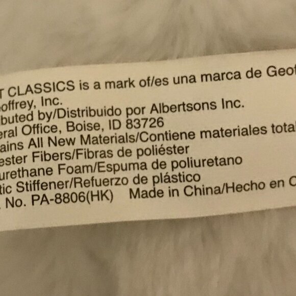 Soft Classics white stuffed bunny with colorful easter egg, hat and ribbon scarf - Picture 6 of 11